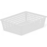 CONTENITORE BASSO FORATO BIANCO DA 20 LT.